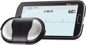 London AF centre - AliveCor "two lead" heart monitor 